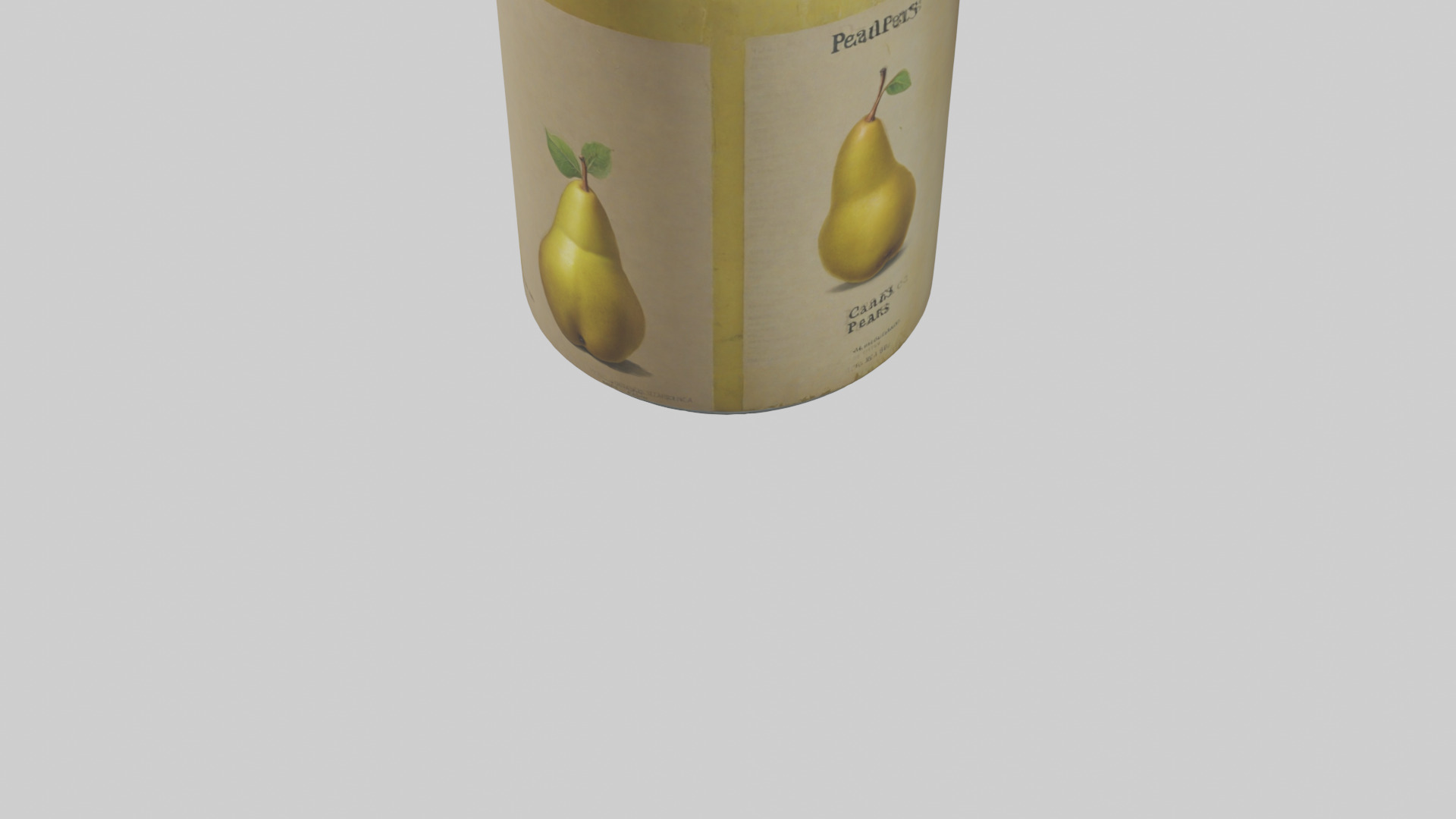 Canned Pears model Low-poly 3D model_4