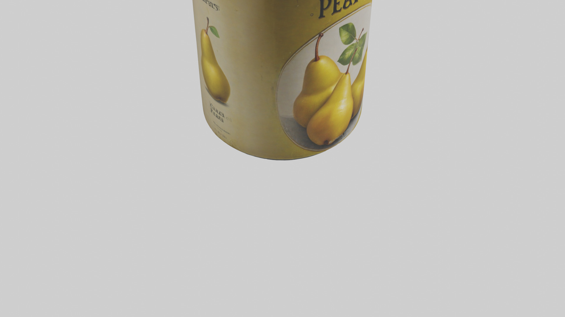 Canned Pears model Low-poly 3D model_6
