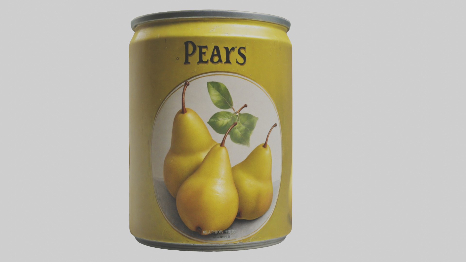 Canned Pears model Low-poly 3D model_20