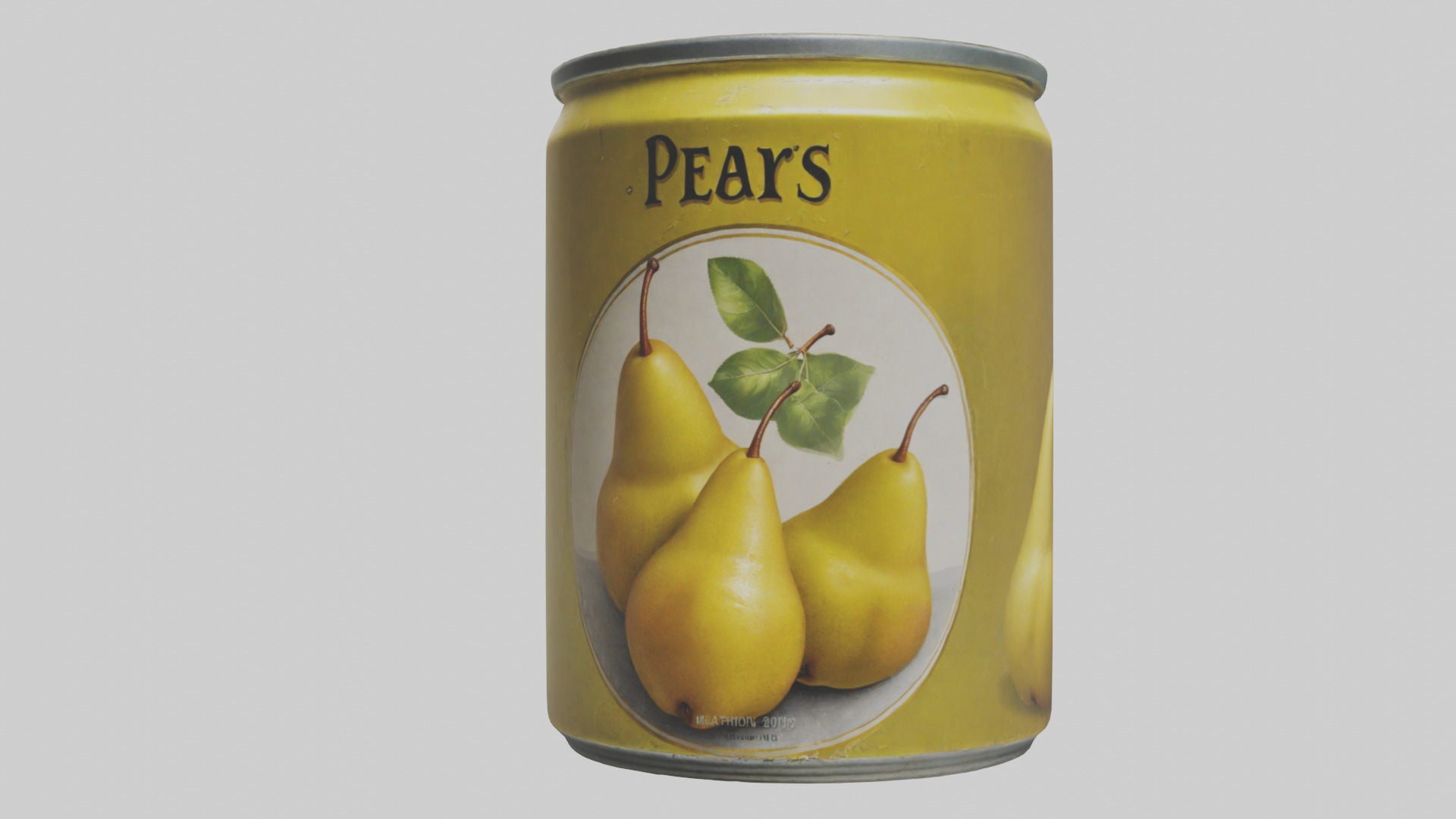 Canned Pears model Low-poly 3D model_13