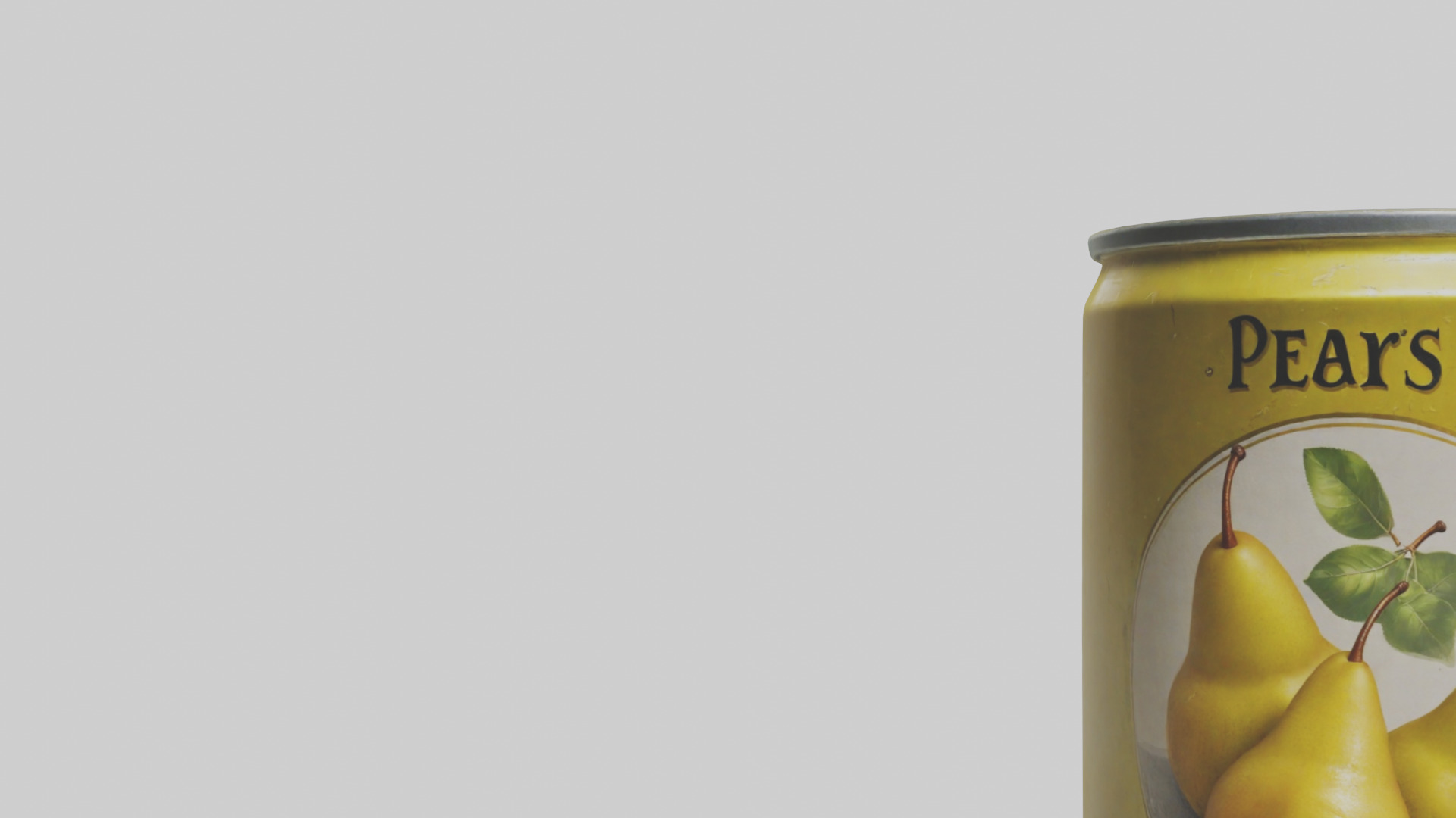 Canned Pears model Low-poly 3D model_21