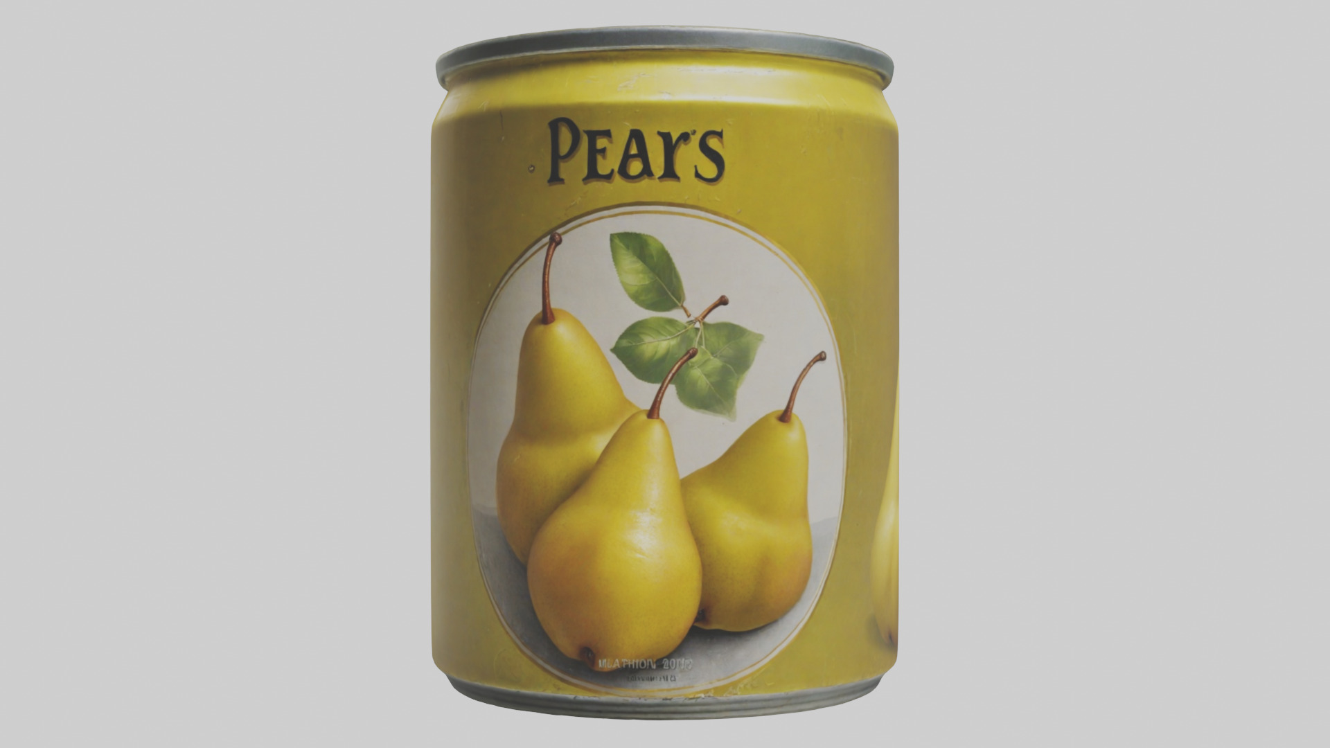 Canned Pears model Low-poly 3D model_14
