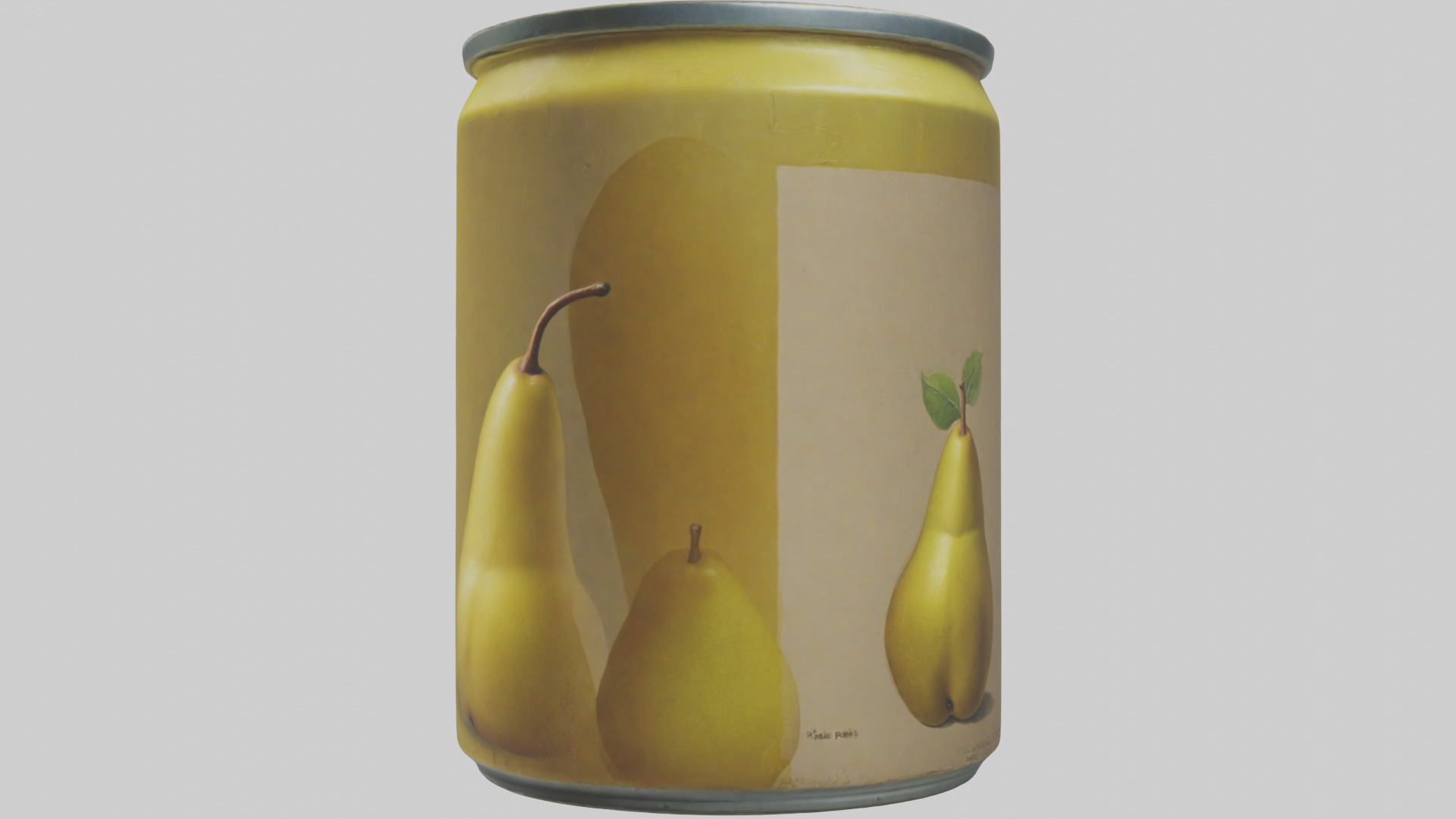 Canned Pears model Low-poly 3D model_1