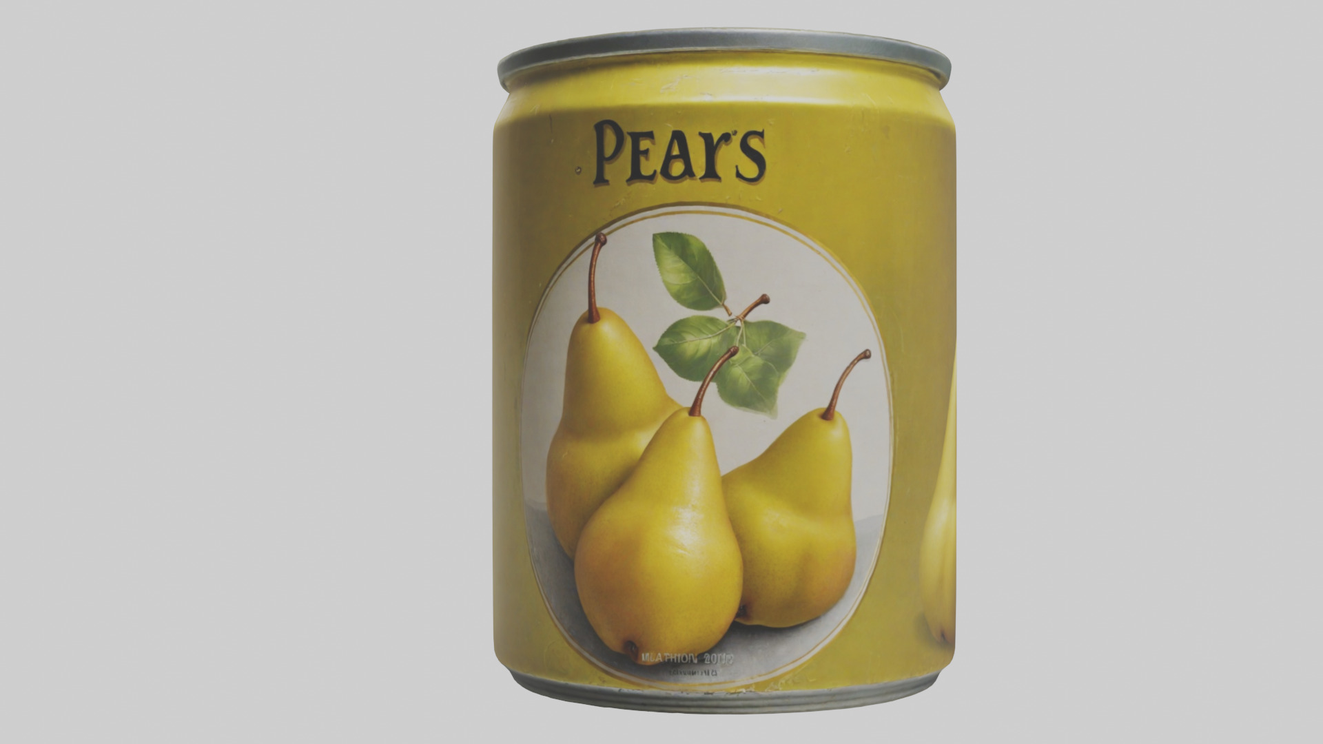 Canned Pears model Low-poly 3D model_15