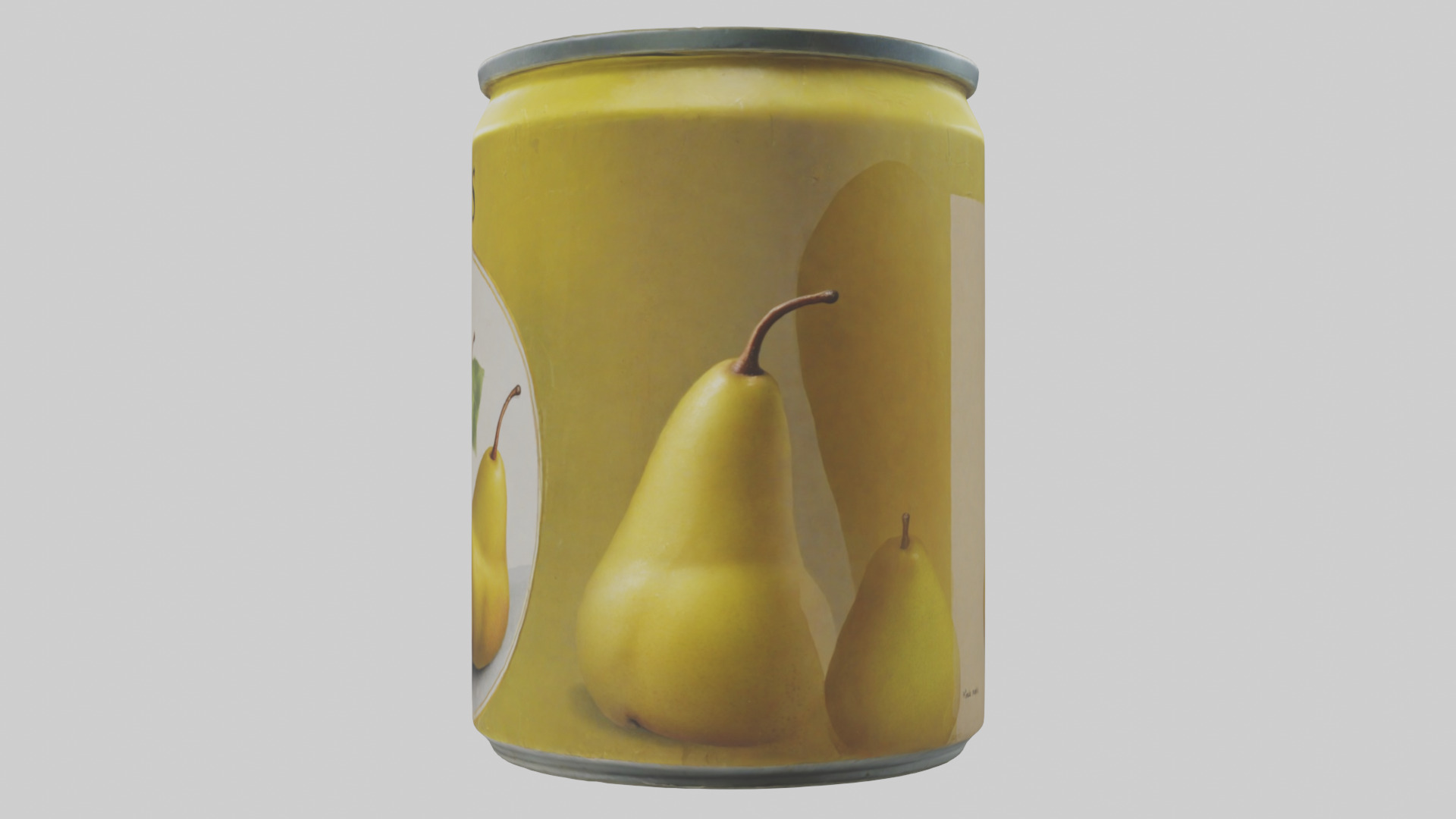 Canned Pears model Low-poly 3D model_22