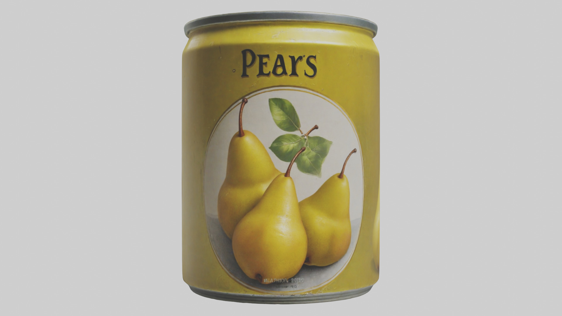 Canned Pears model Low-poly 3D model_19
