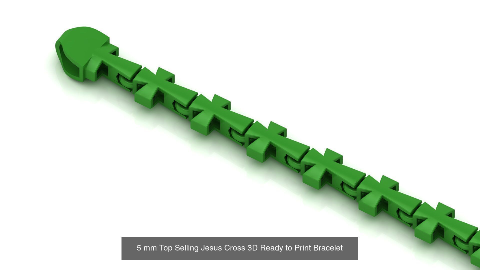 5 SET Top Selling Jesus Cross 3D Ready to Print Bracelet 3D Model Collection_4