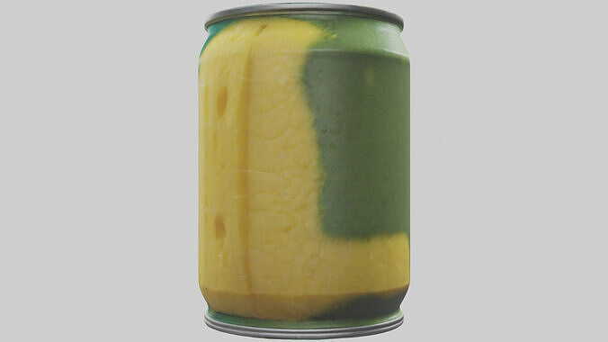 Canned Pineapple model Low-poly 3D model 2