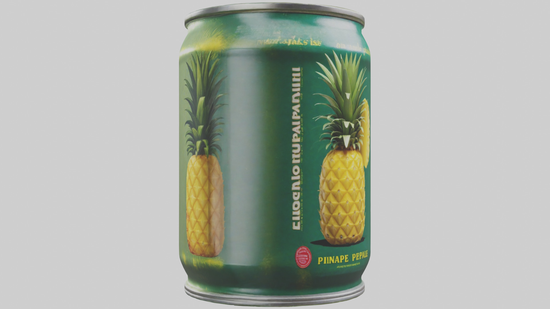 Canned Pineapple model Low-poly 3D model_16