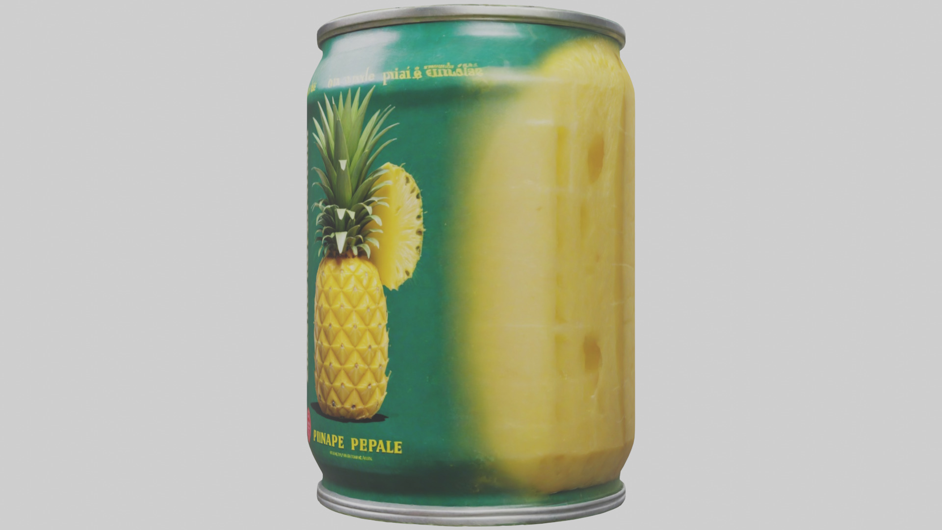 Canned Pineapple model Low-poly 3D model_11