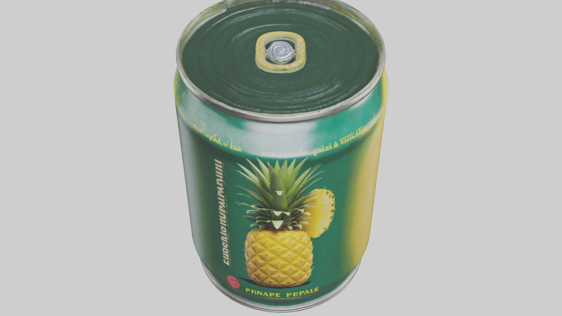 Canned Pineapple model Low-poly 3D model_26