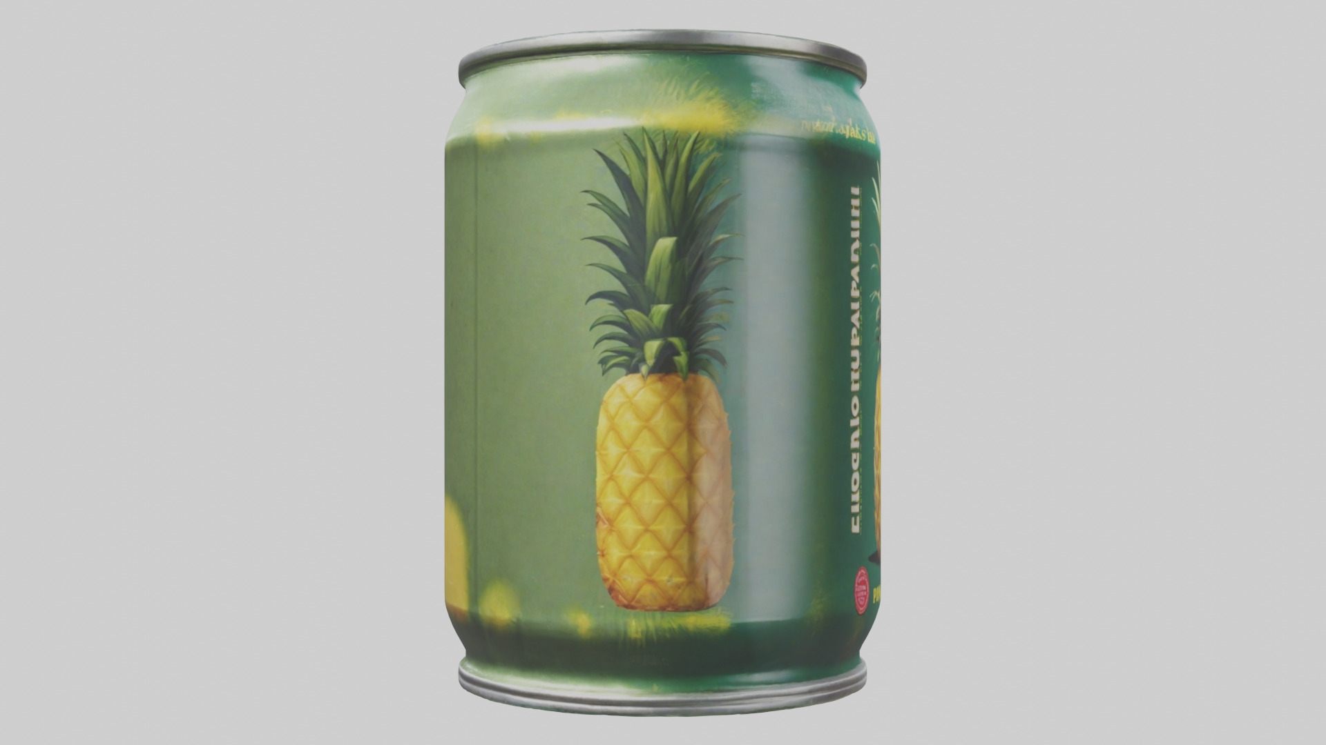 Canned Pineapple model Low-poly 3D model_23