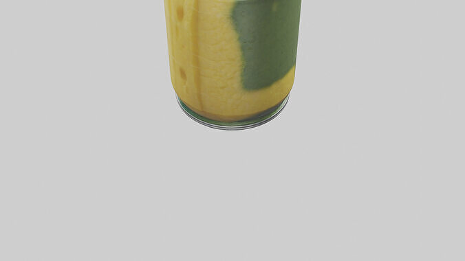 Canned Pineapple model Low-poly 3D model 4