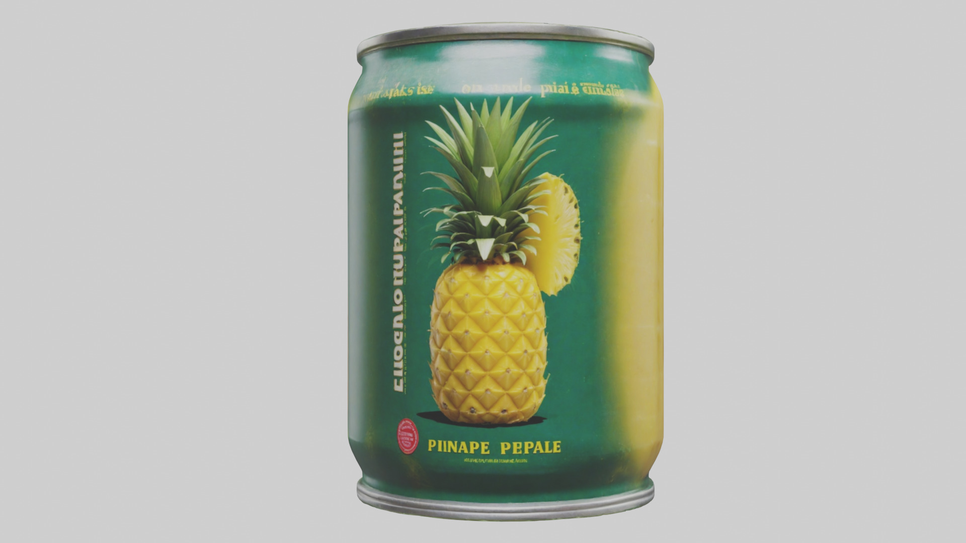 Canned Pineapple model Low-poly 3D model_12
