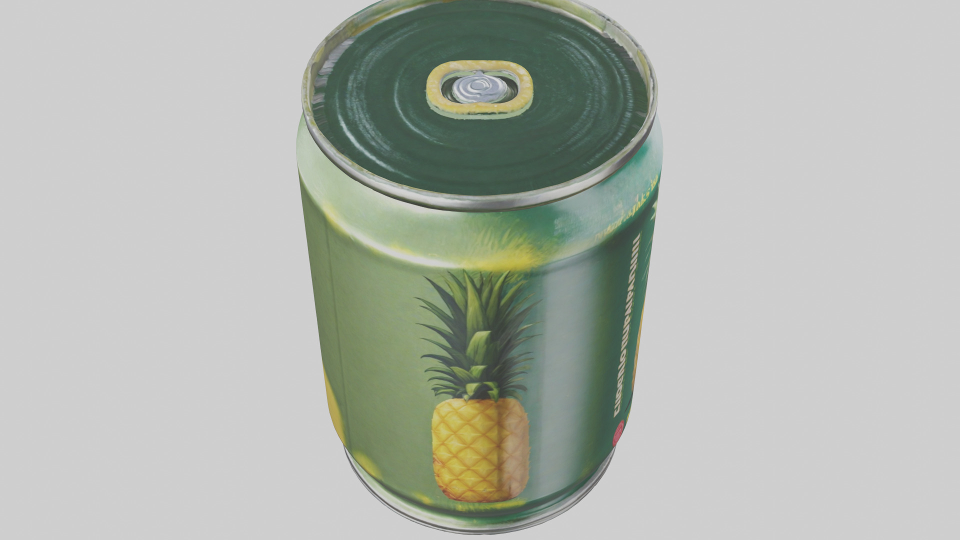 Canned Pineapple model Low-poly 3D model_28