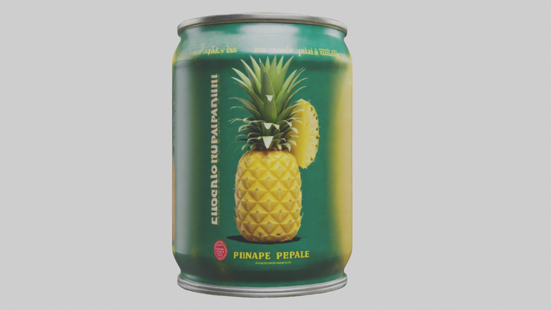 Canned Pineapple model Low-poly 3D model_17