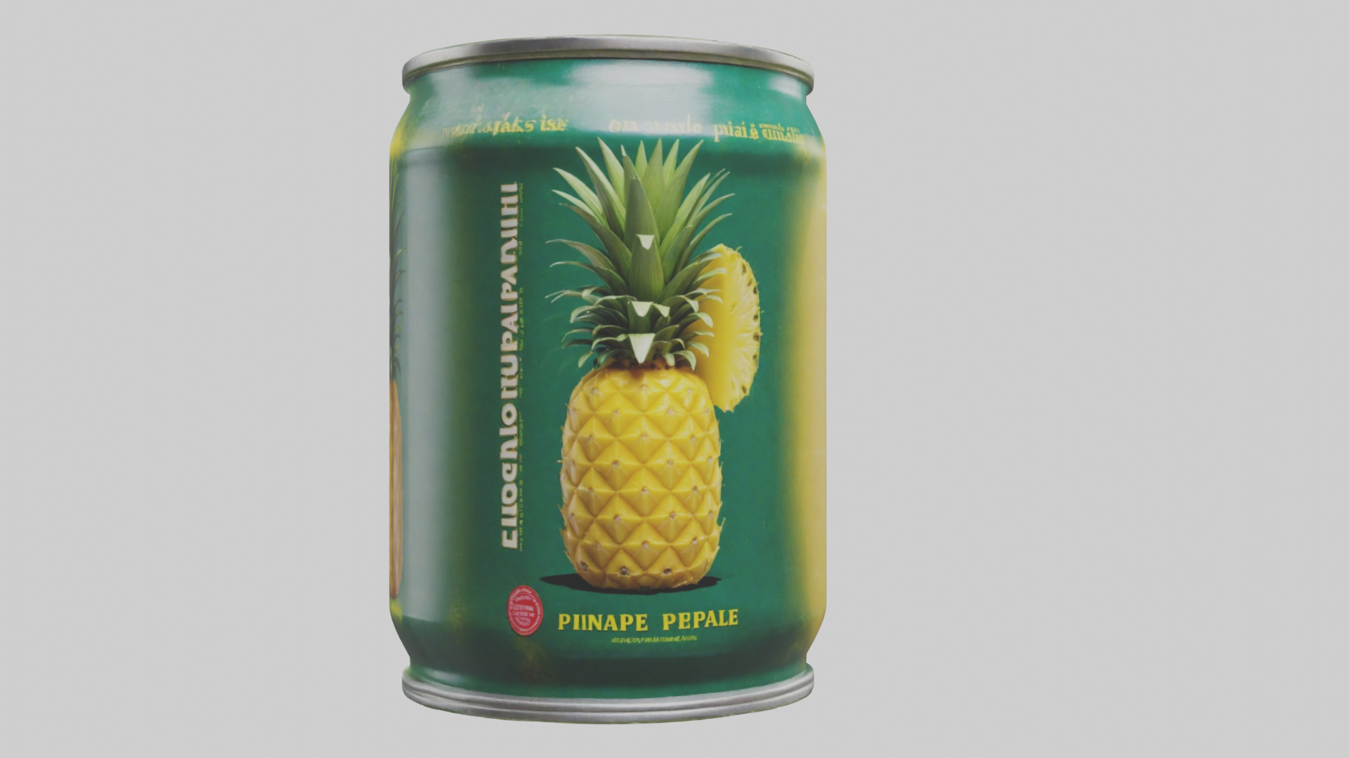 Canned Pineapple model Low-poly 3D model_18