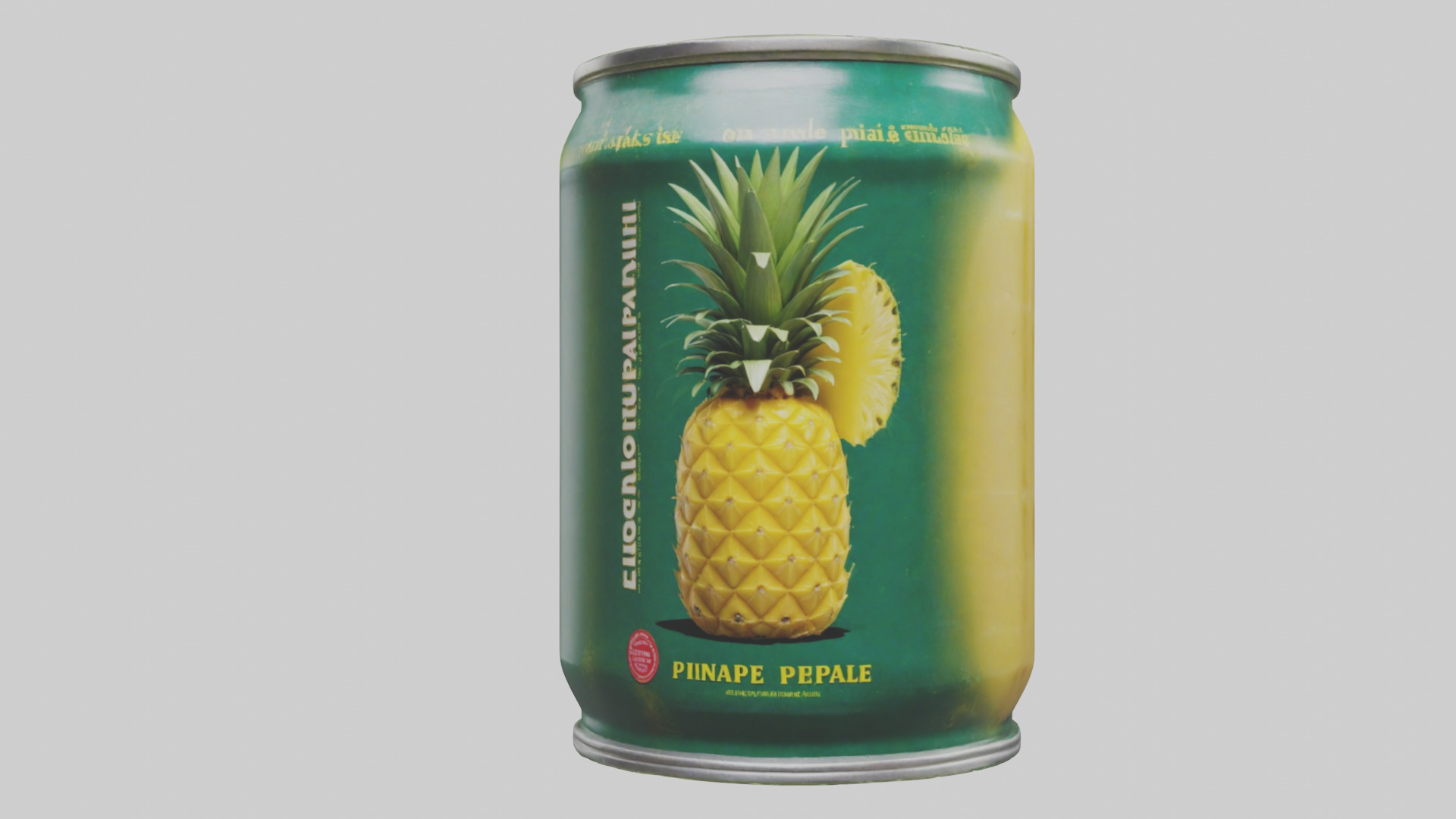 Canned Pineapple model Low-poly 3D model_15