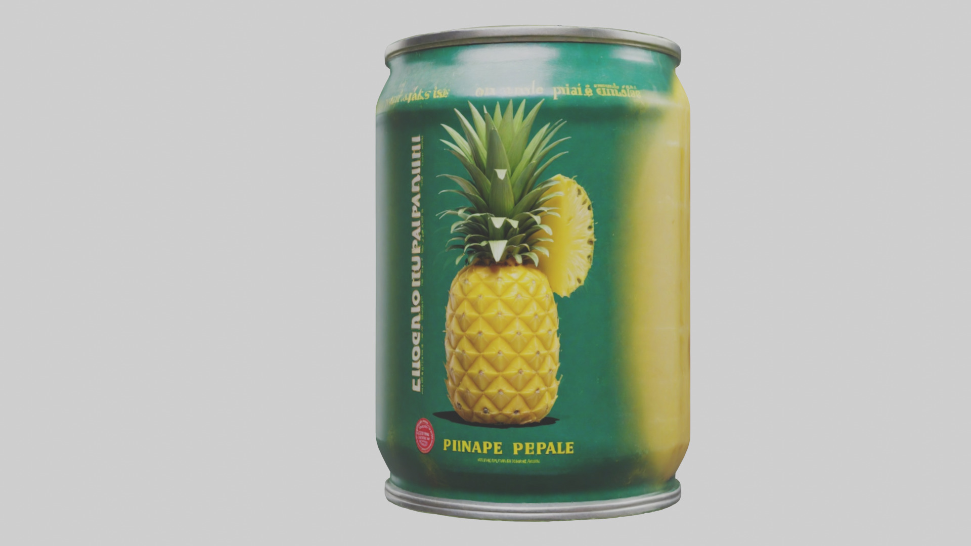 Canned Pineapple model Low-poly 3D model_13