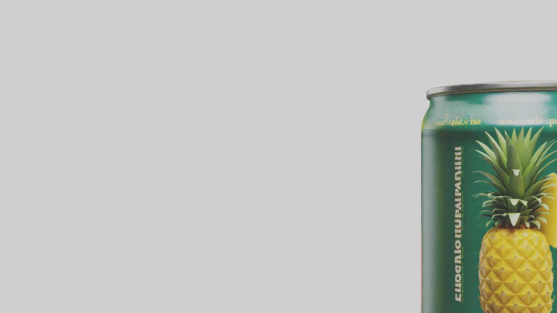 Canned Pineapple model Low-poly 3D model_21