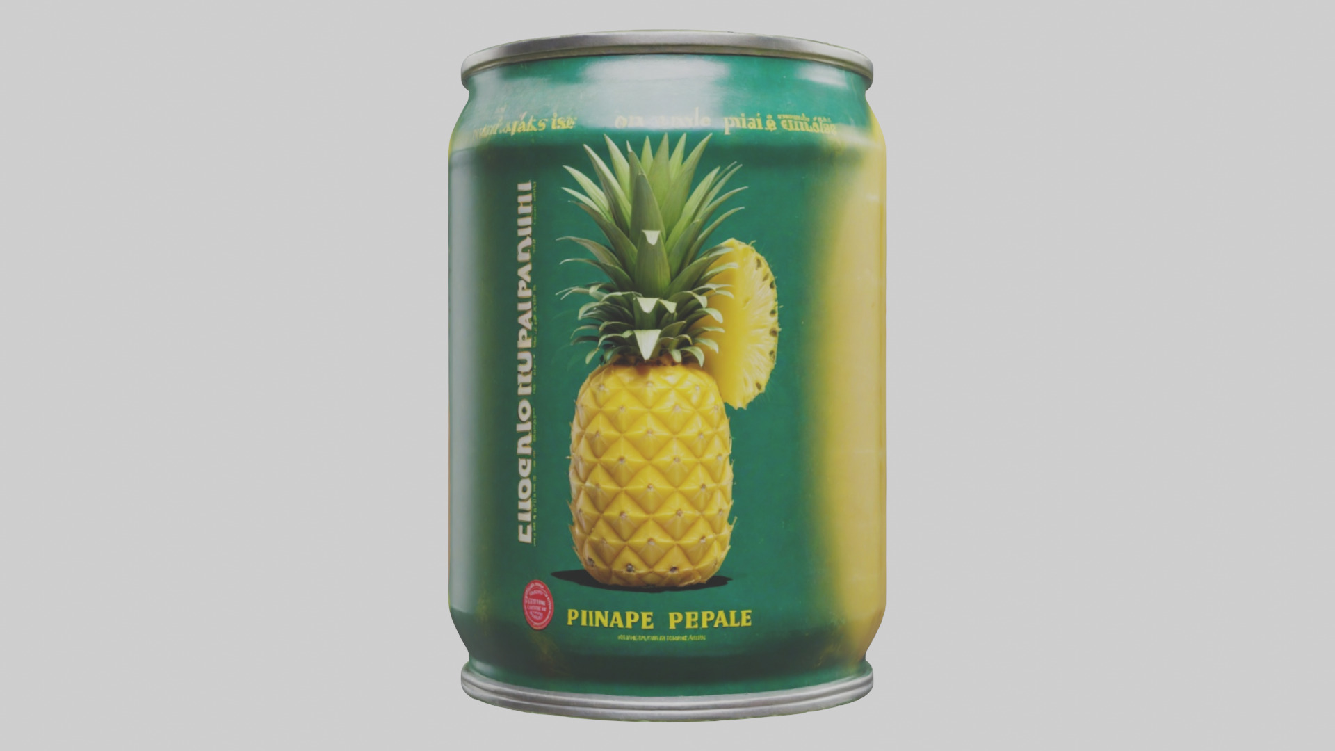 Canned Pineapple model Low-poly 3D model_14
