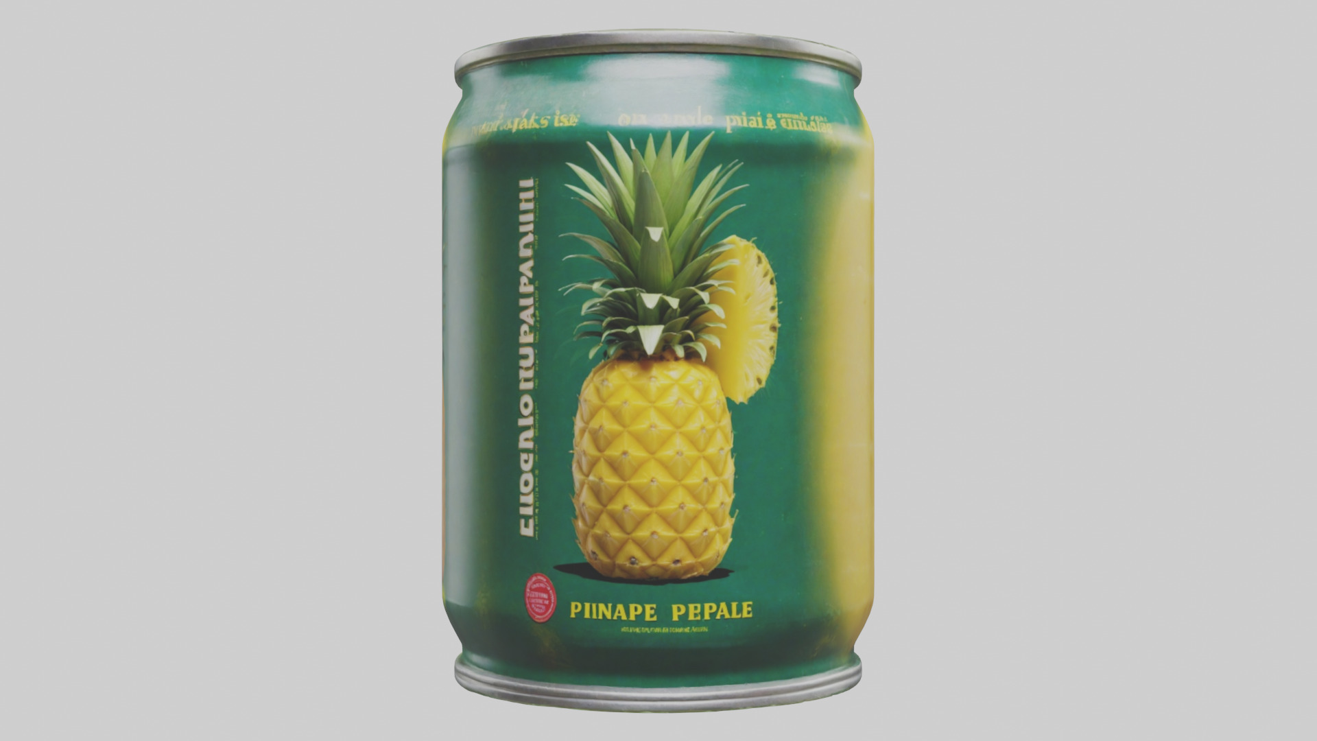 Canned Pineapple model Low-poly 3D model_9