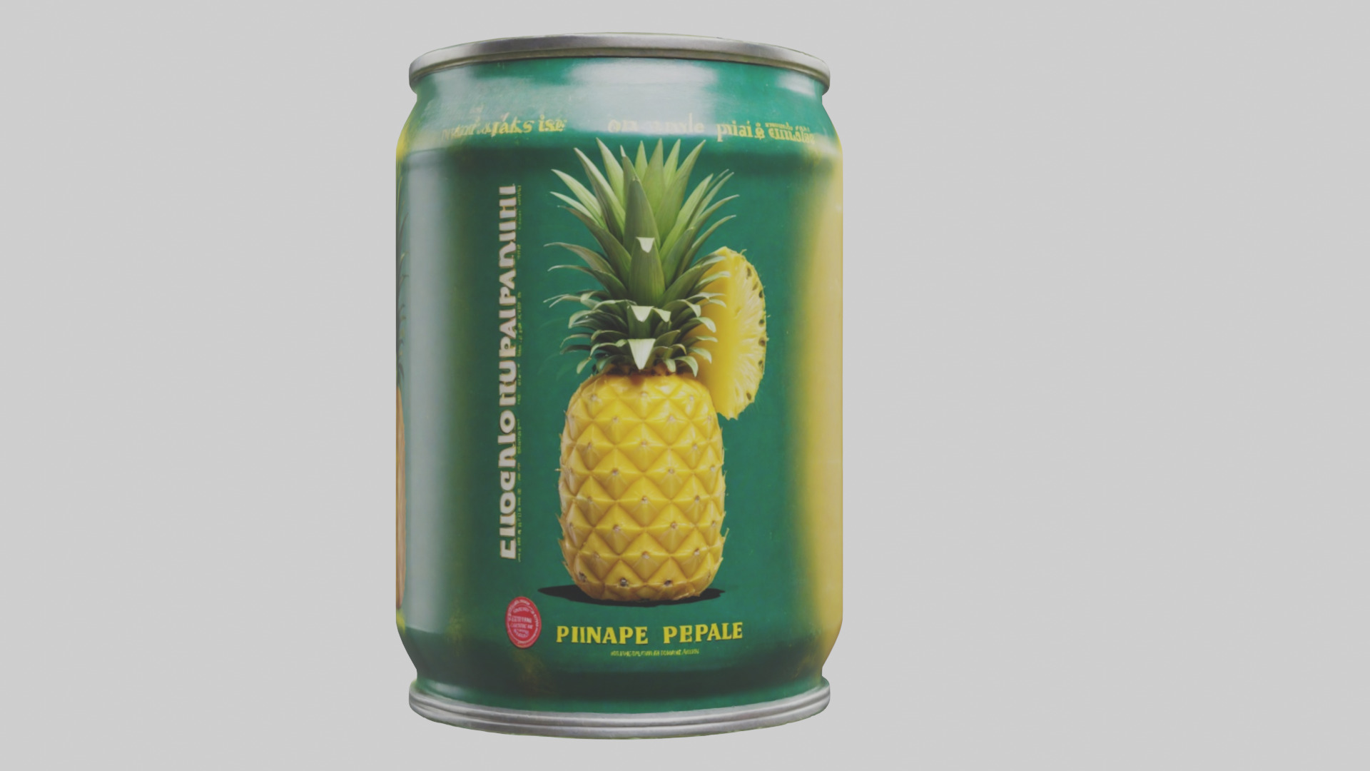 Canned Pineapple model Low-poly 3D model_20