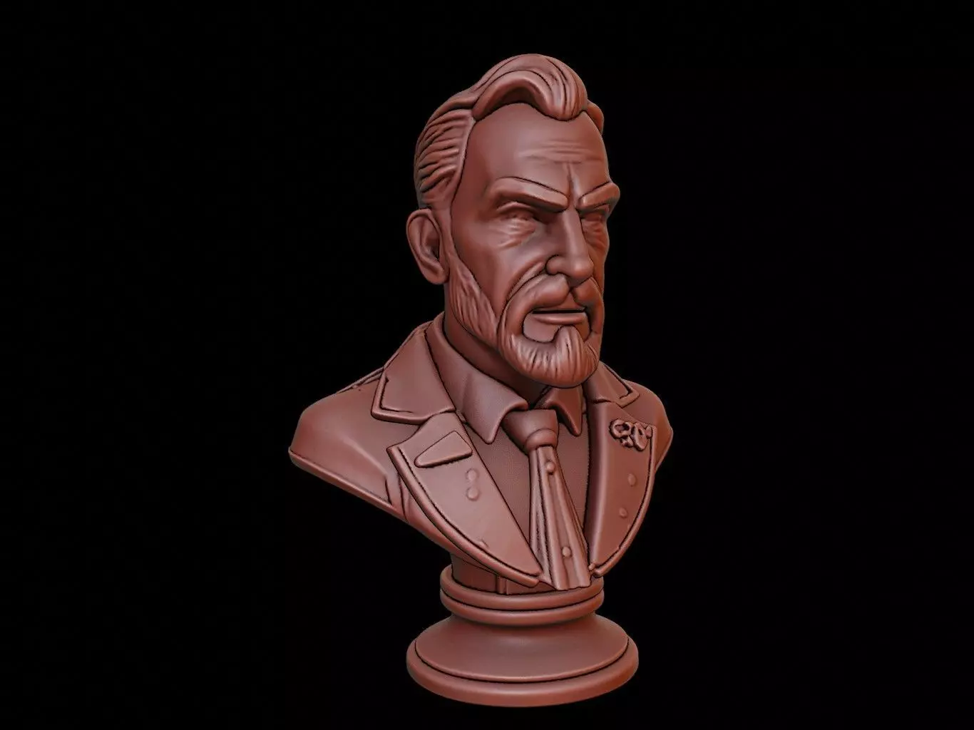 man Bust 3D print model