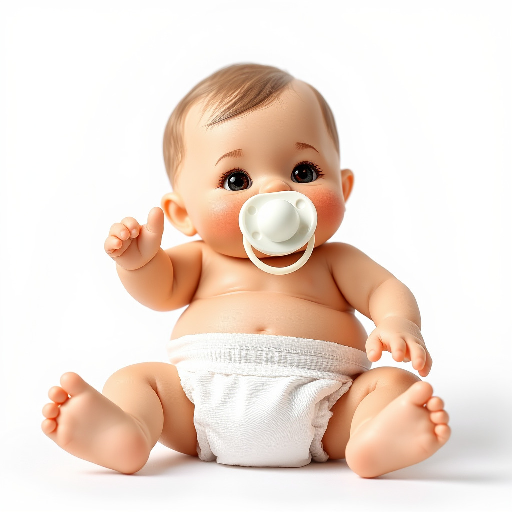 Chubby Baby Brother Character model pack Low-poly 3D model_3