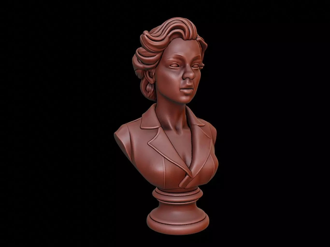 minister Bust 3D print model_0