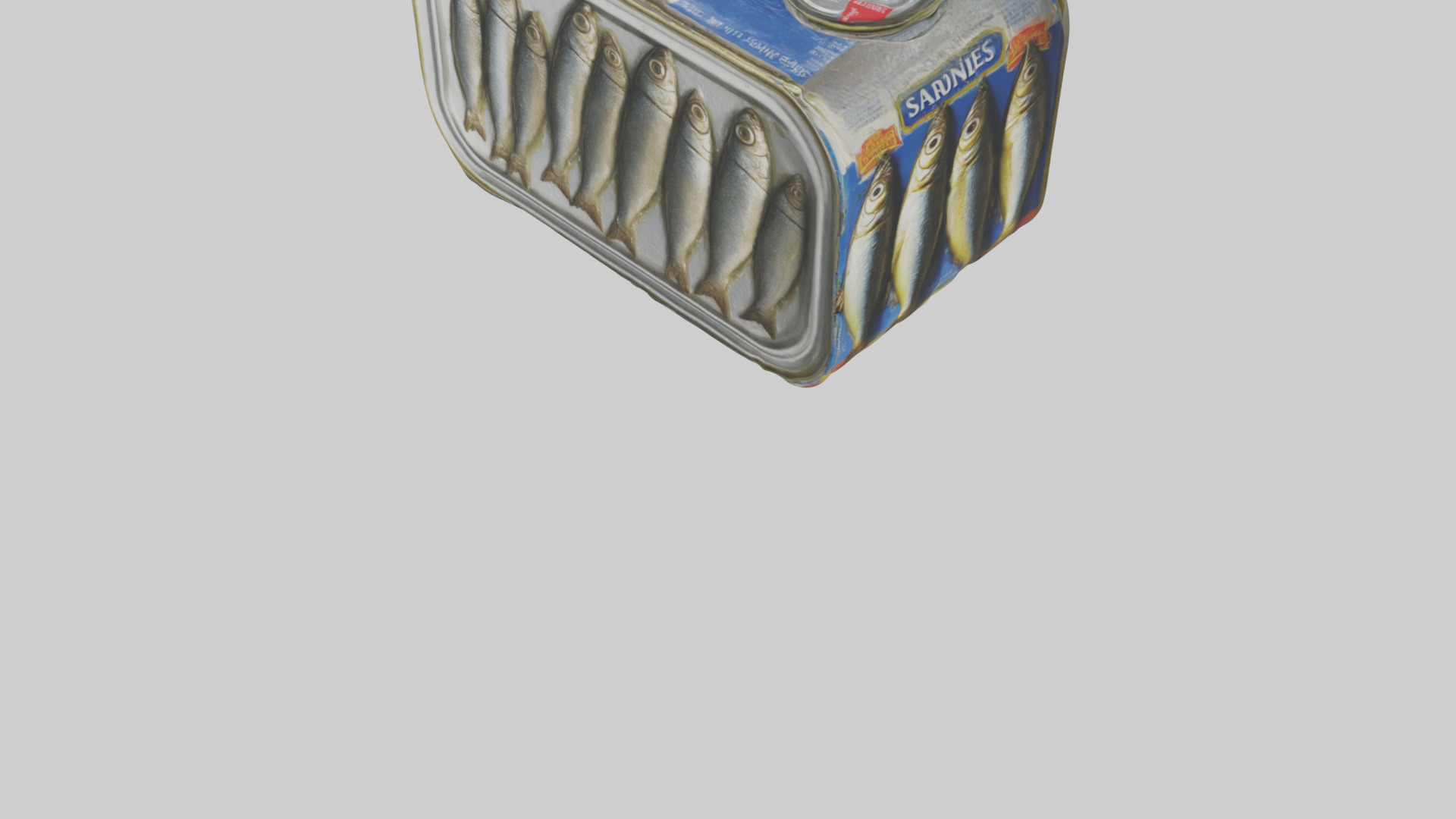 Canned Salmon model Low-poly 3D model_33