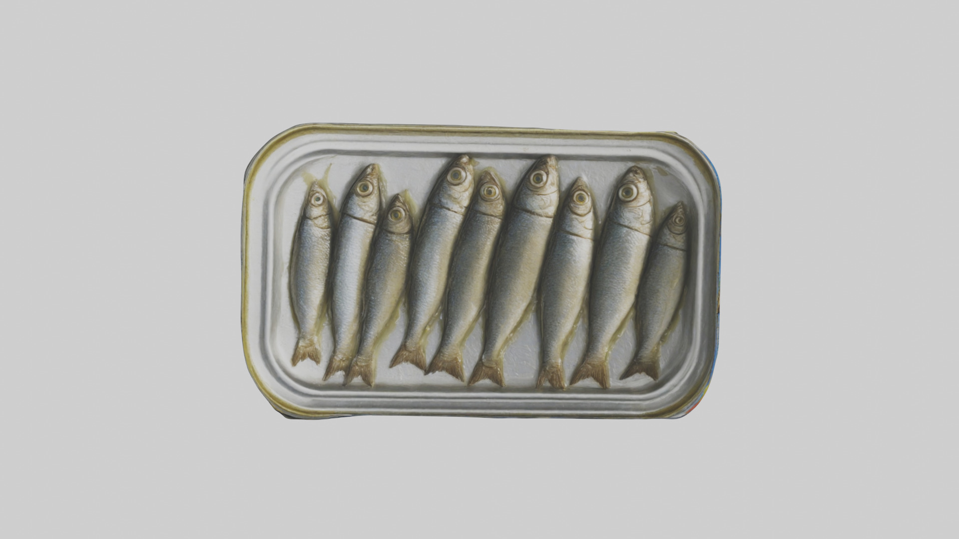 Canned Salmon model Low-poly 3D model_29