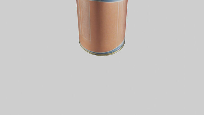 Canned Salmon model Low-poly 3D model 5
