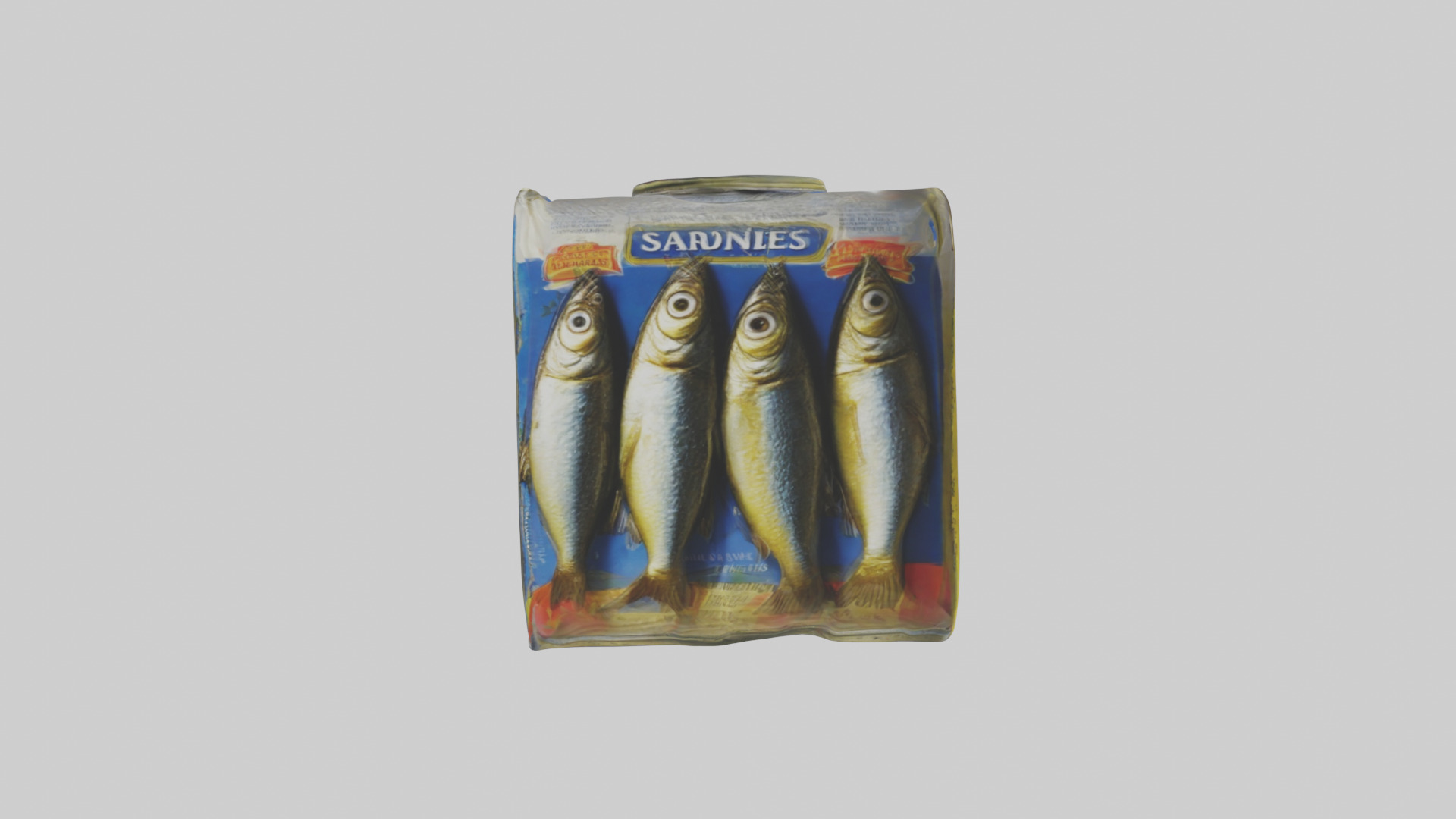 Canned Salmon model Low-poly 3D model_42