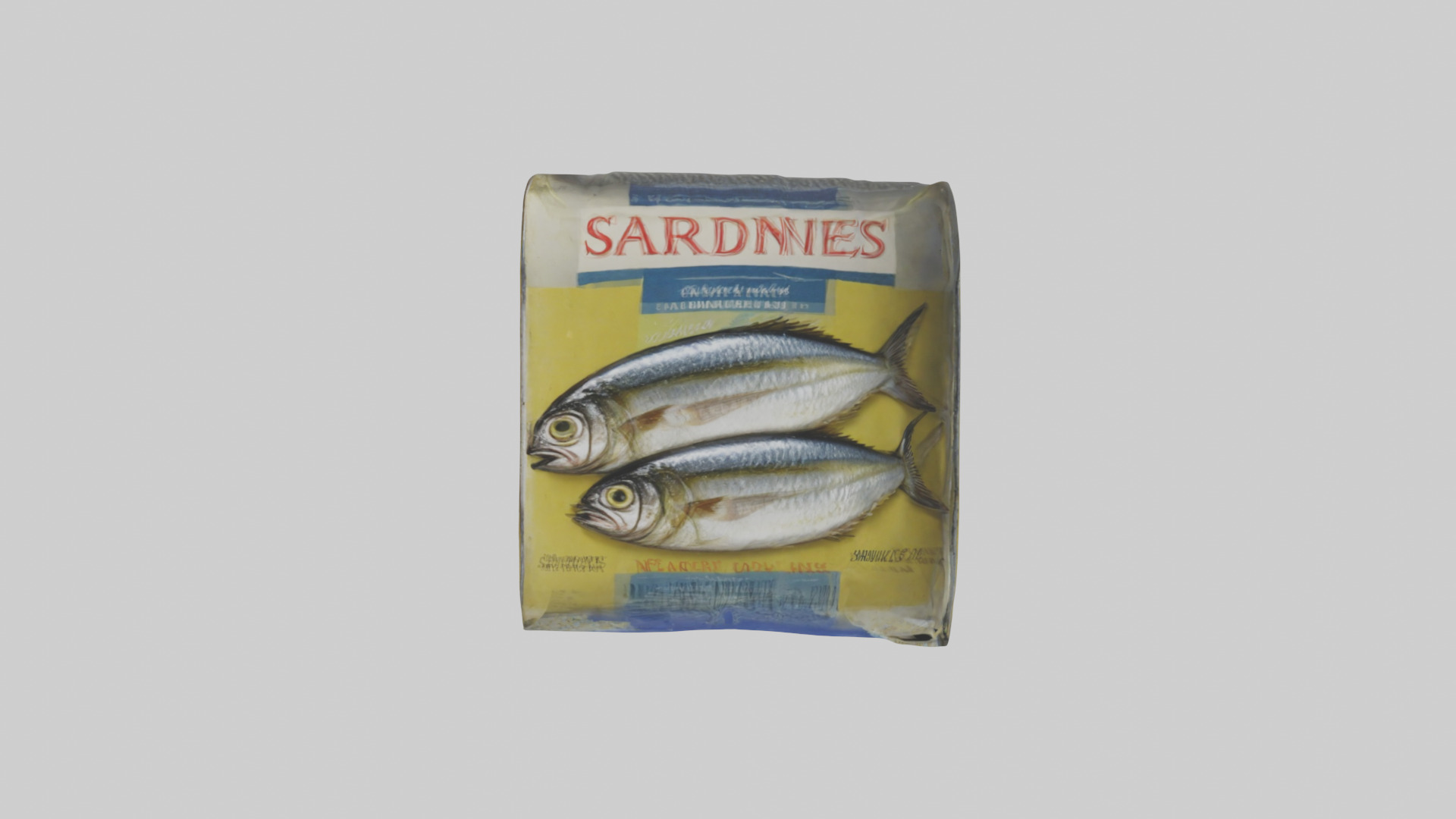 Canned Salmon model Low-poly 3D model_41