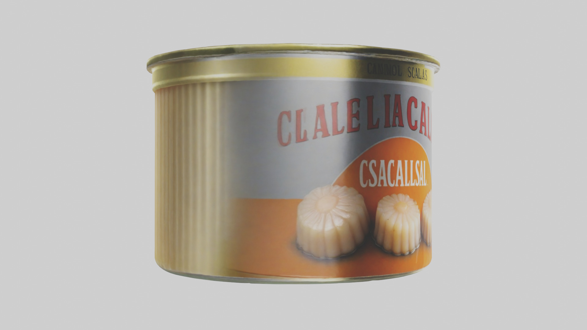 Canned Salmon model Low-poly 3D model_55