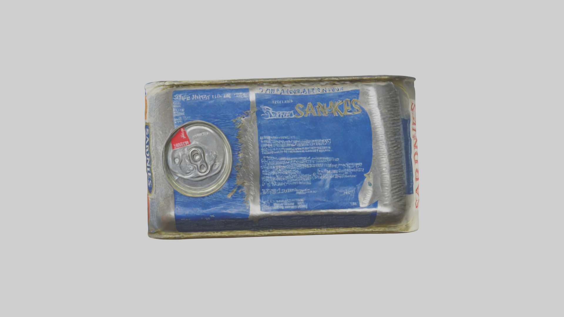 Canned Salmon model Low-poly 3D model_43