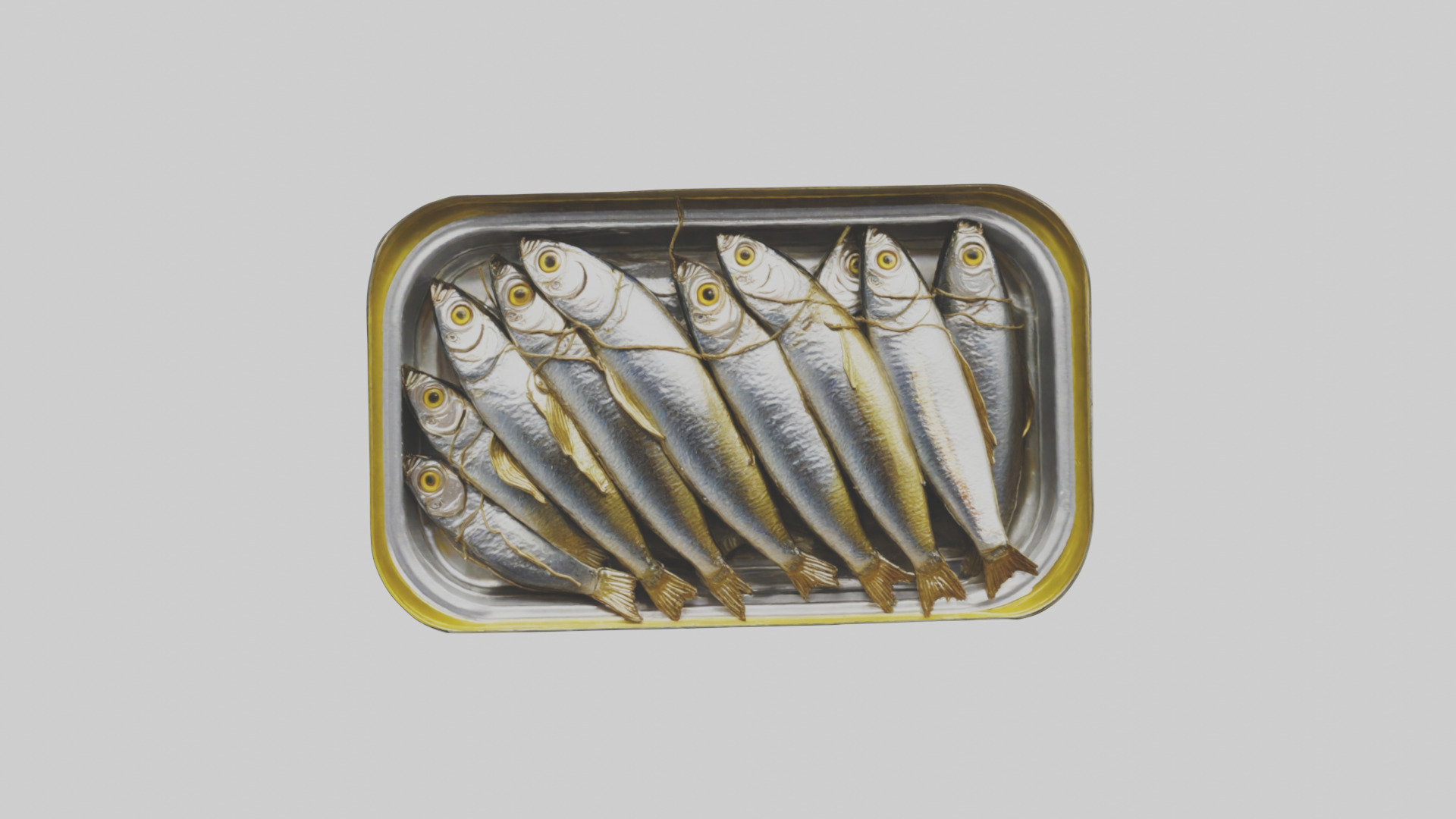 Canned Salmon model Low-poly 3D model_38