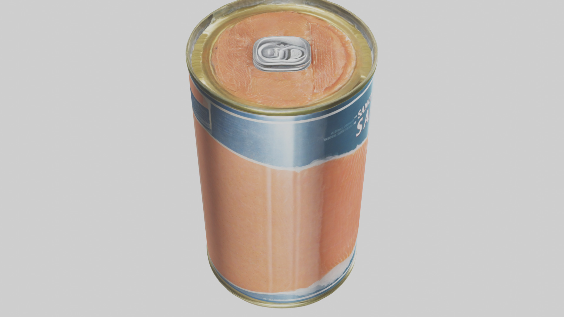 Canned Salmon model Low-poly 3D model_28