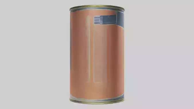 Canned Salmon model Low-poly 3D model