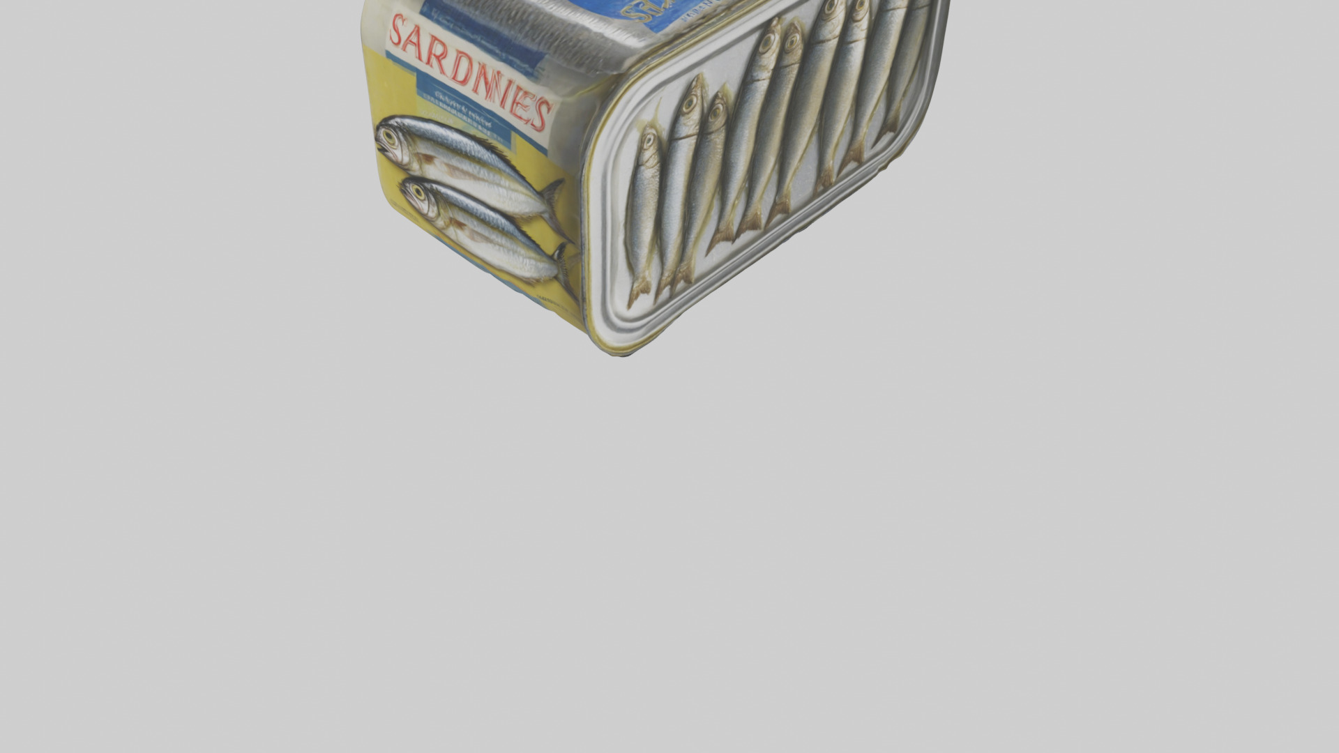 Canned Salmon model Low-poly 3D model_32
