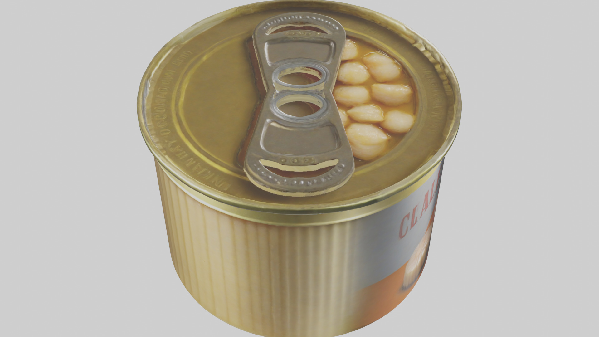 Canned Salmon model Low-poly 3D model_66