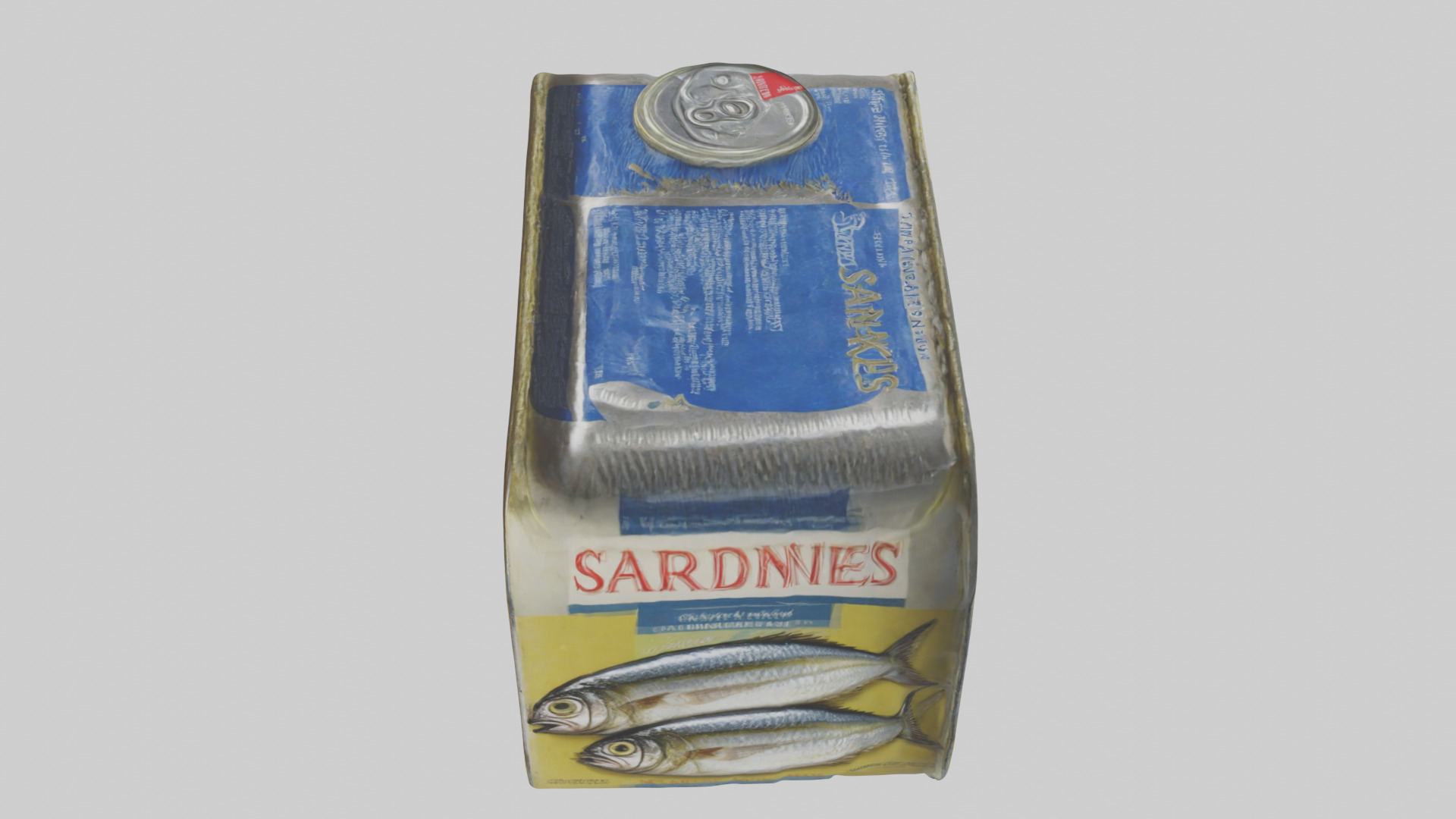 Canned Salmon model Low-poly 3D model_46