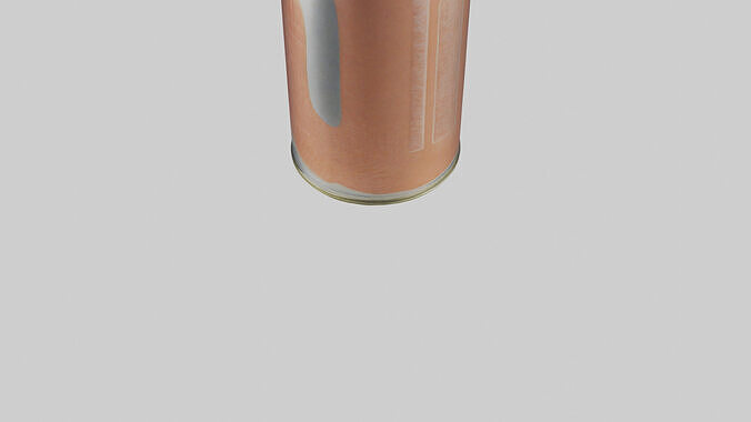 Canned Salmon model Low-poly 3D model 4