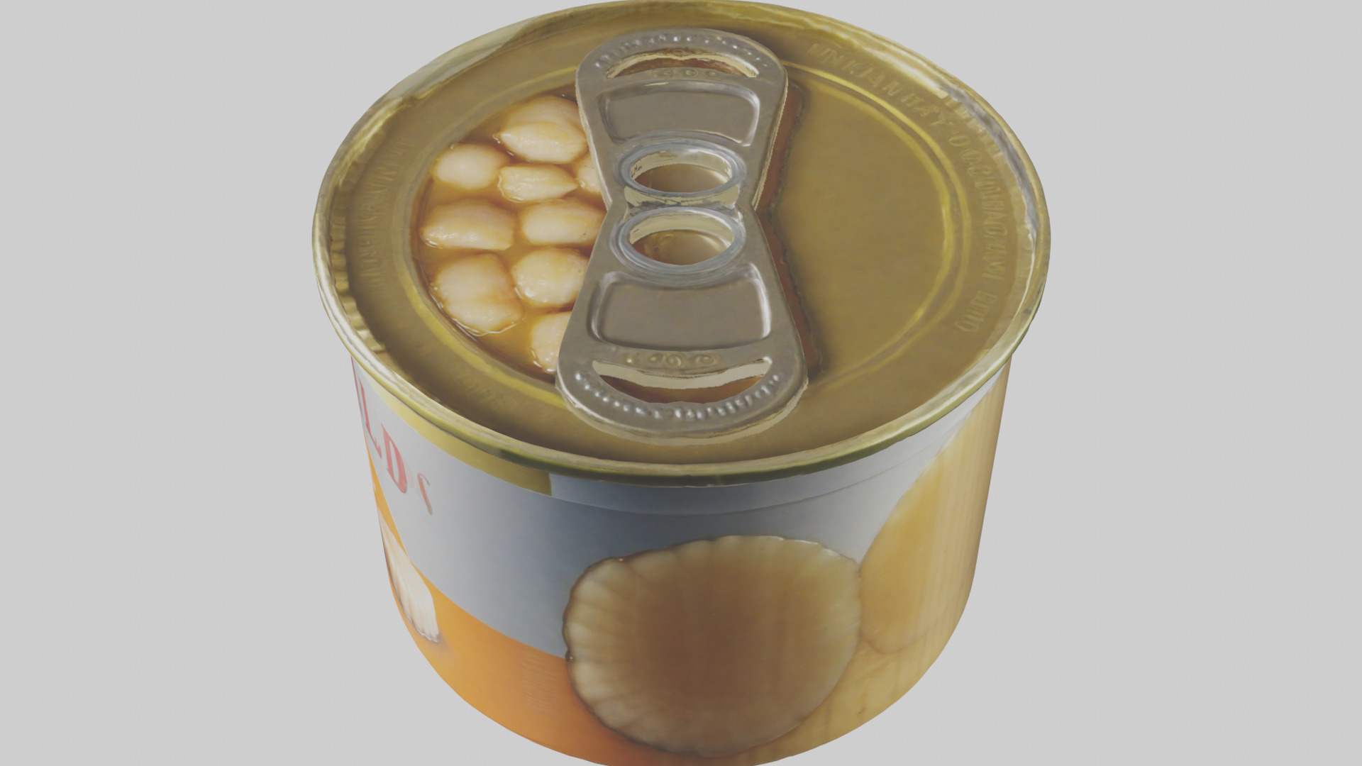 Canned Salmon model Low-poly 3D model_65