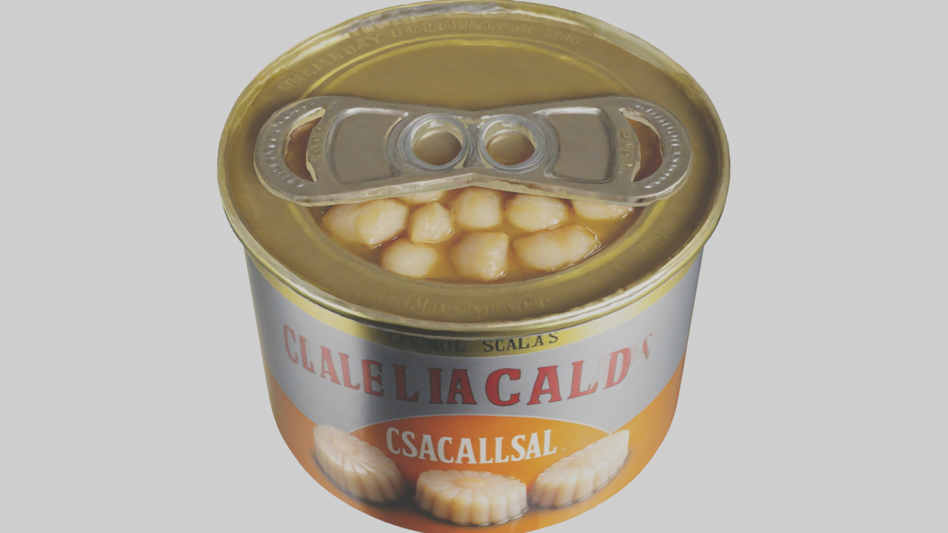 Canned Salmon model Low-poly 3D model_64