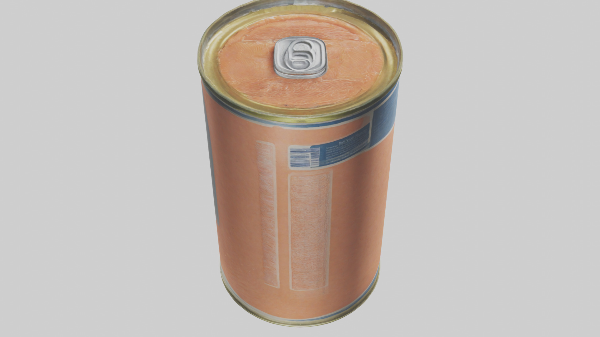 Canned Salmon model Low-poly 3D model_25