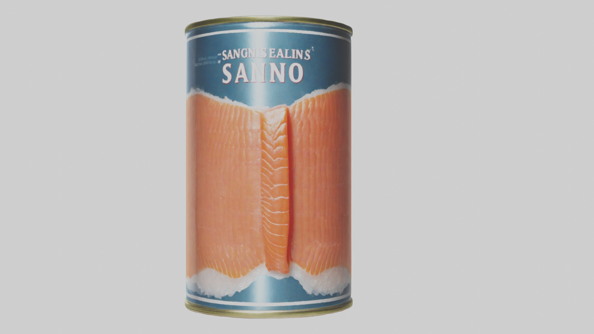 Canned Salmon model Low-poly 3D model_20