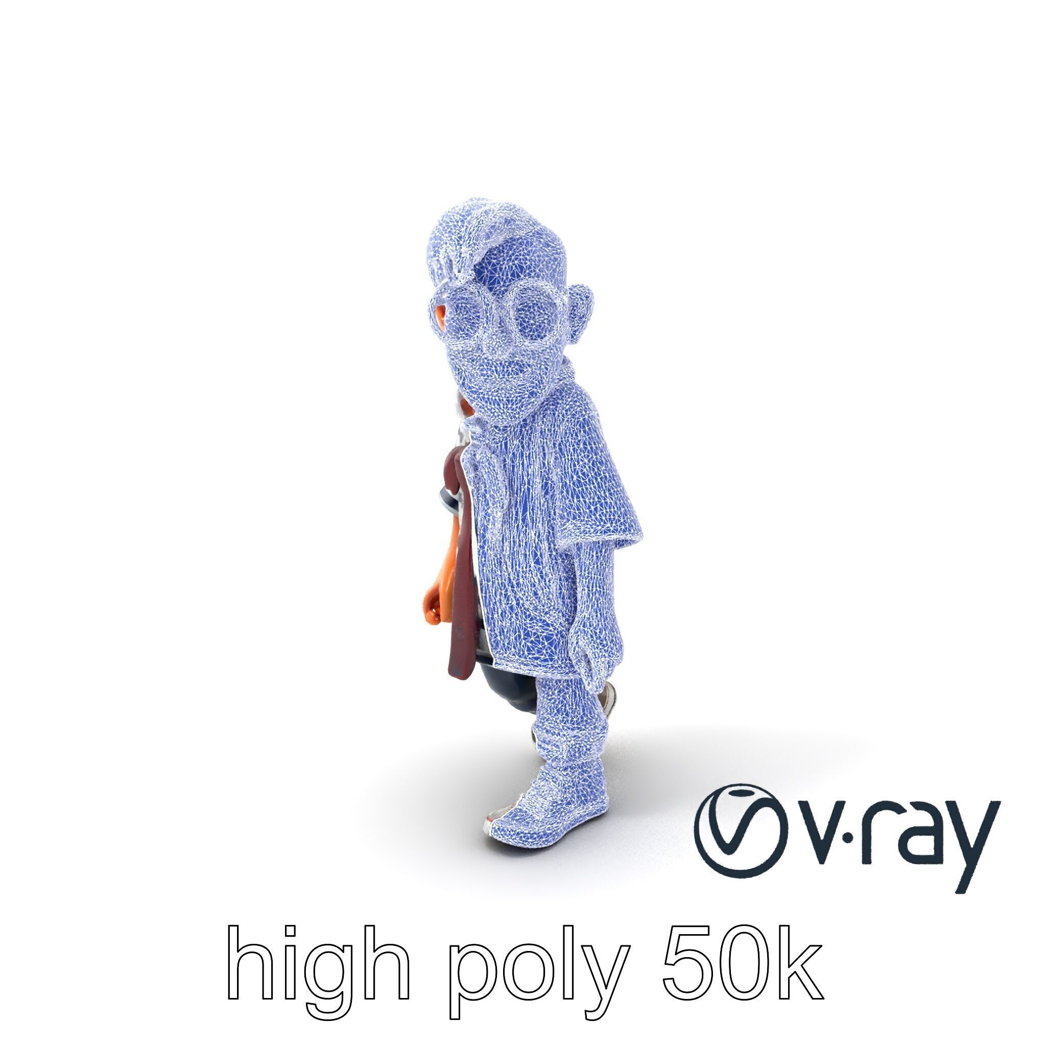 Toddler with Teddy Bear Collectible Toy model pack Low-poly 3D model_11