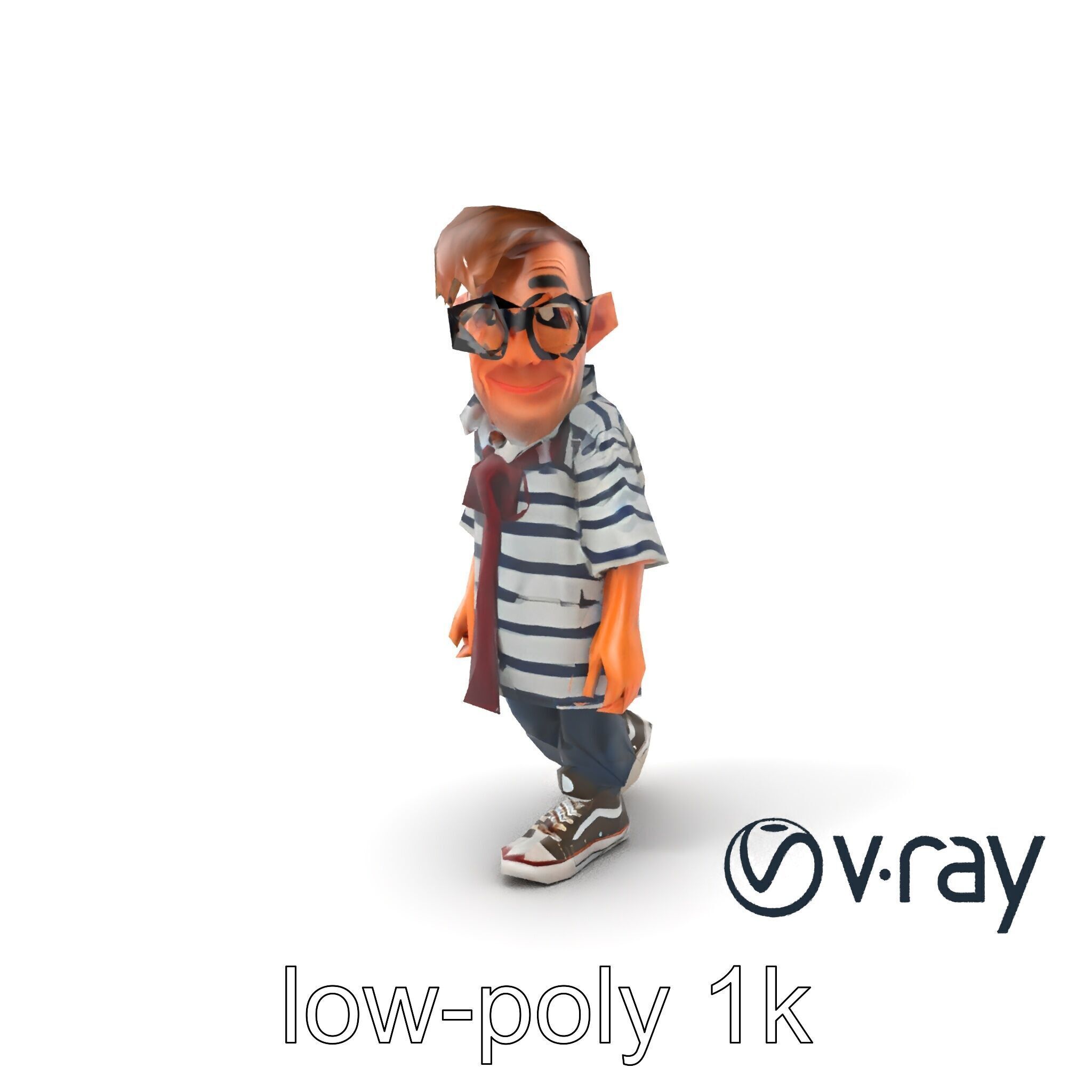 Sassy Twin Sister Doll Character model pack Low-poly 3D model_2